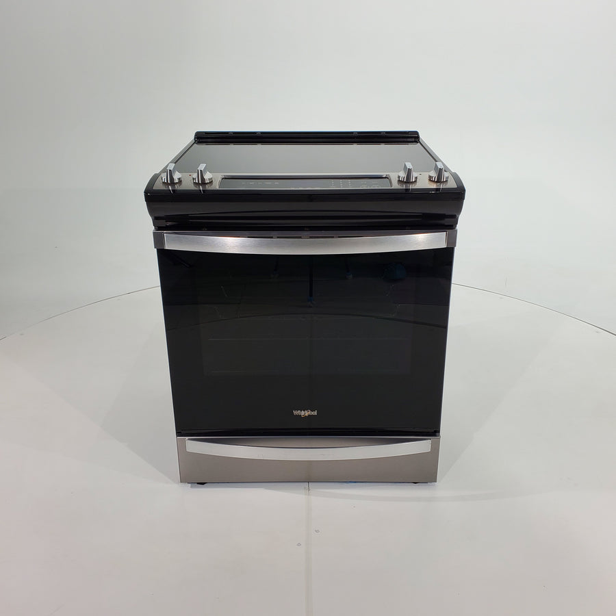 Fingerprint Resistant Stainless Steel Whirlpool 6.4 cu. ft. 5 Heating Element Slide In Electric Range with Air Fry - Scratch & Dent - Minor