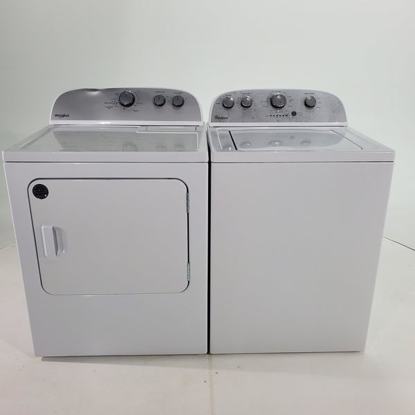 Whirlpool 3.6 cu. ft. Top Load Washing Machine with Fabric Sense Wash System and Whirlpool 7 cu. ft. Electric Dryer with AutoDry Drying System- Certified Refurbished