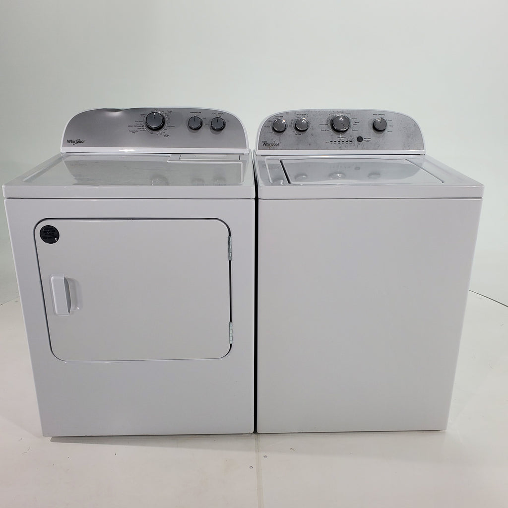 Pictures of Whirlpool 3.6 cu. ft. Top Load Washing Machine with Fabric Sense Wash System and Whirlpool 7 cu. ft. Electric Dryer with AutoDry Drying System- Certified Refurbished - Neu Appliance Outlet - Discount Appliance Outlet in Austin, Tx