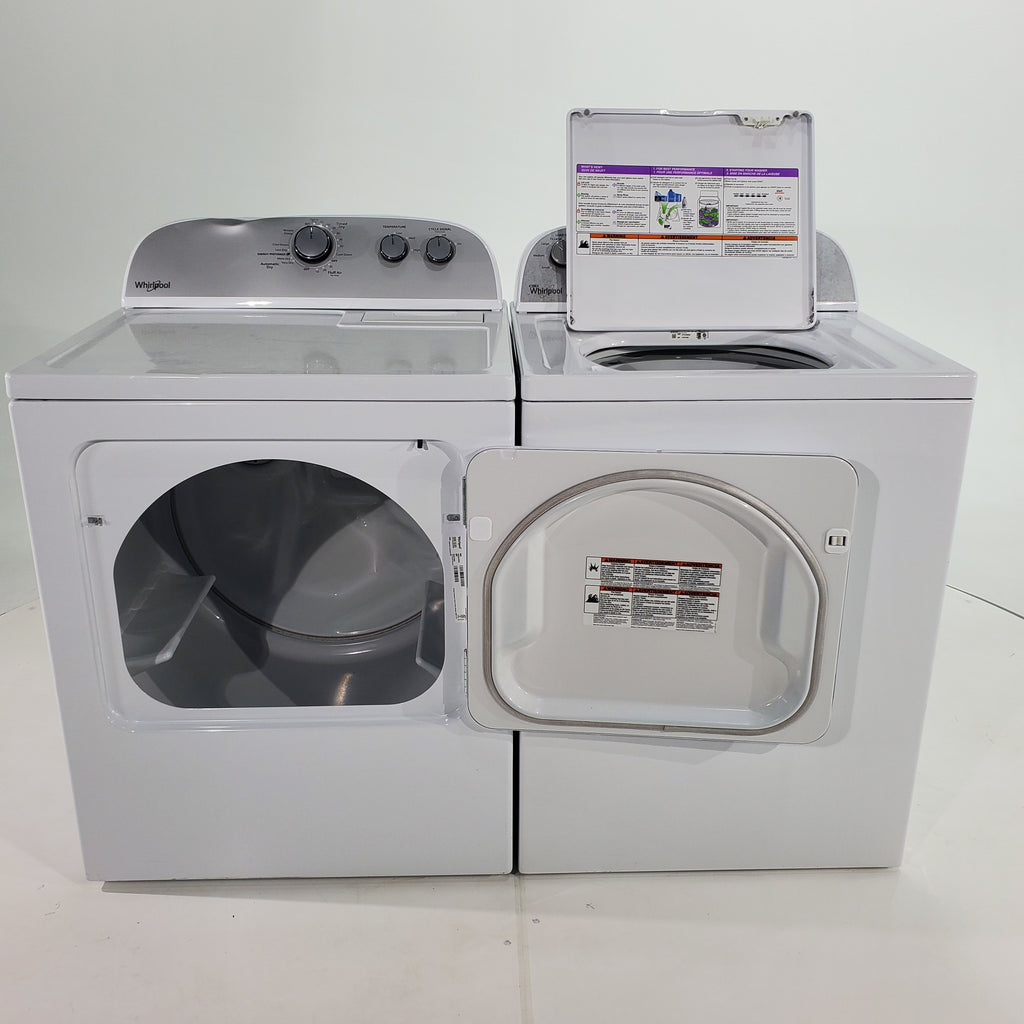 Pictures of Whirlpool 3.6 cu. ft. Top Load Washing Machine with Fabric Sense Wash System and Whirlpool 7 cu. ft. Electric Dryer with AutoDry Drying System- Certified Refurbished - Neu Appliance Outlet - Discount Appliance Outlet in Austin, Tx