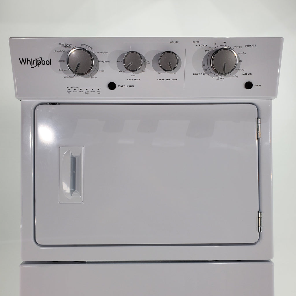 Pictures of 28 in. Wide Whirlpool 3.5 cu. ft. Washer and 5.9 cu. ft. Electric Dryer Laundry Center with AutoDry Drying System- Certified Refurbished - Neu Appliance Outlet - Discount Appliance Outlet in Austin, Tx