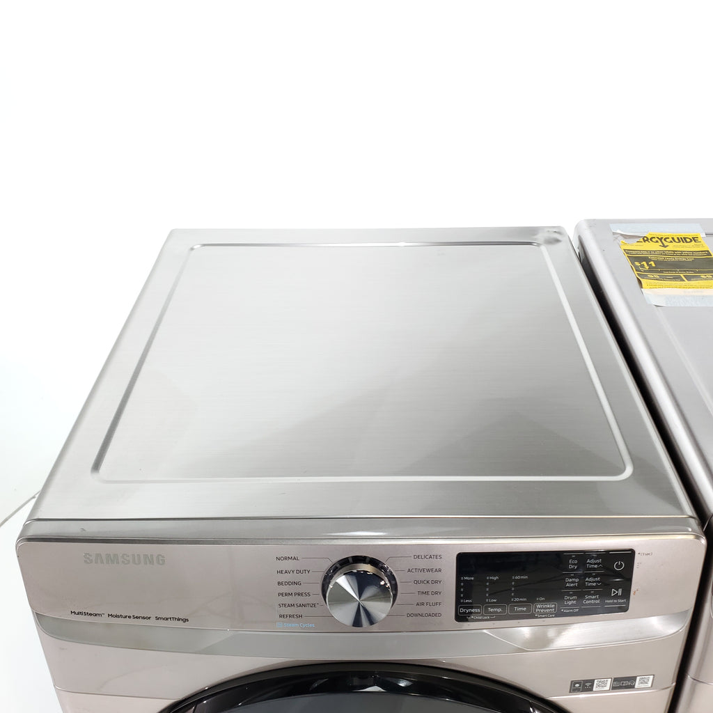 Pictures of Champagne ENERGY STAR 4.5 cu. ft. Samsung Front-Load Washer with Steam and 7.5 cu. ft. Front Load Electric Dryer with Steam - Scratch & Dent - Minor - Neu Appliance Outlet - Discount Appliance Outlet in Austin, Tx