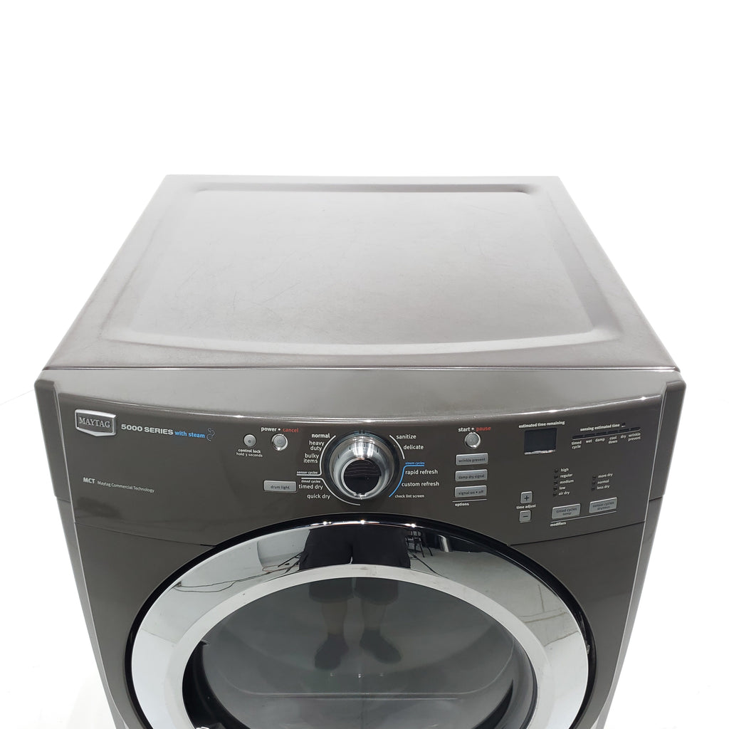 Pictures of Gray Maytag 7.2 cu. ft. Front Load Gas Dryer with Steam - Certified Refurbished - Neu Appliance Outlet - Discount Appliance Outlet in Austin, Tx