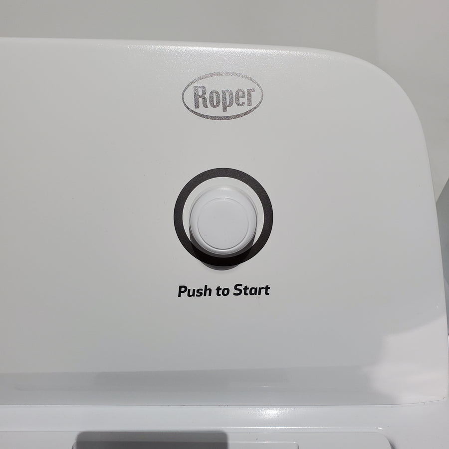 Roper 3.6 cu. ft. Top Load Washing Machine with Status Indicator Lights and 6.5 cu. ft. Electric Dryer with Wrinkle Prevent - Certified Refurbished