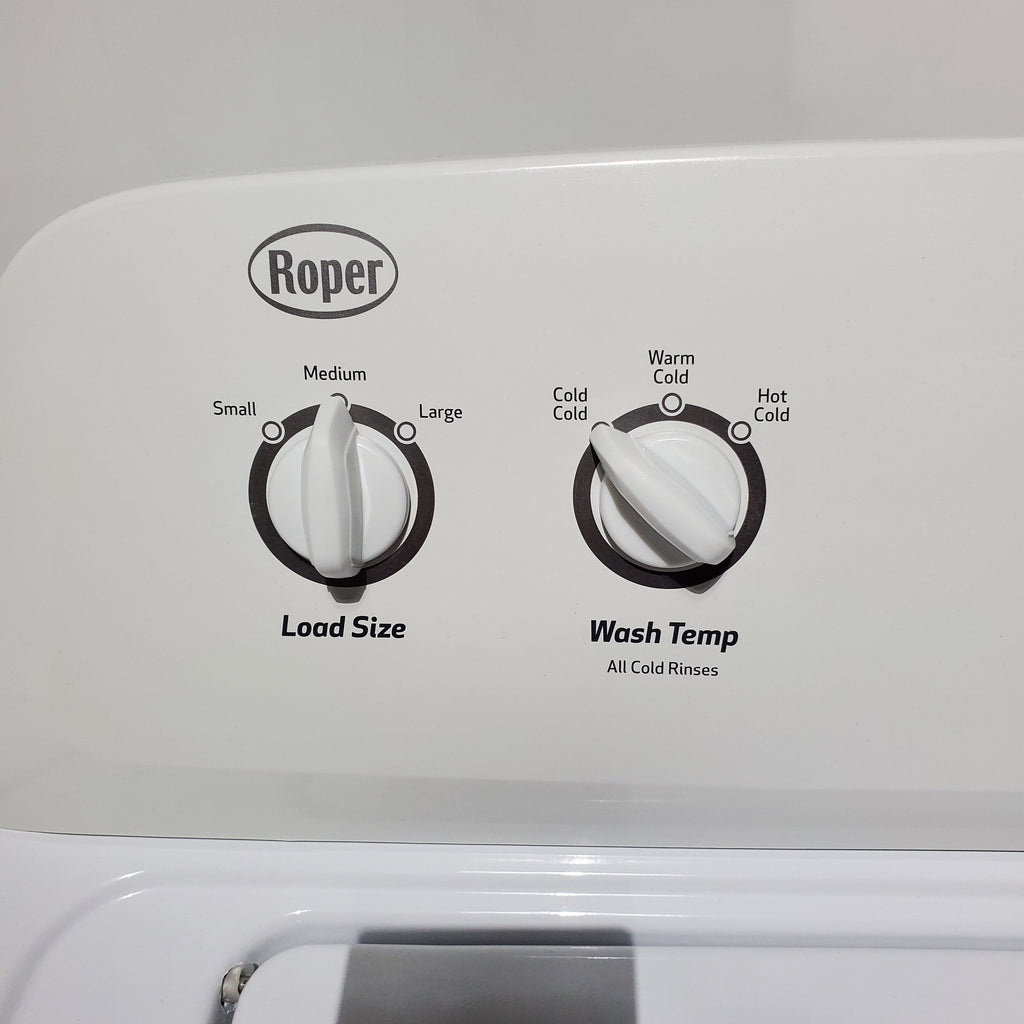 Pictures of Roper 3.6 cu. ft. Top Load Washing Machine with Status Indicator Lights and 6.5 cu. ft. Electric Dryer with Wrinkle Prevent - Certified Refurbished - Neu Appliance Outlet - Discount Appliance Outlet in Austin, Tx