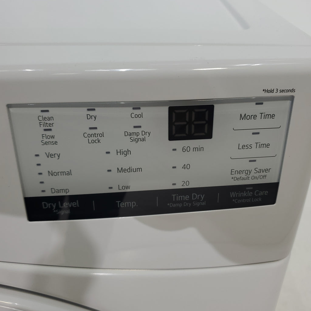 Pictures of ENERGY STAR LG 7.4 cu. ft. Electric Vented Dryer with Sensor Dry and SmartThinQ Technology - Scratch & Dent - Minor - Neu Appliance Outlet - Discount Appliance Outlet in Austin, Tx