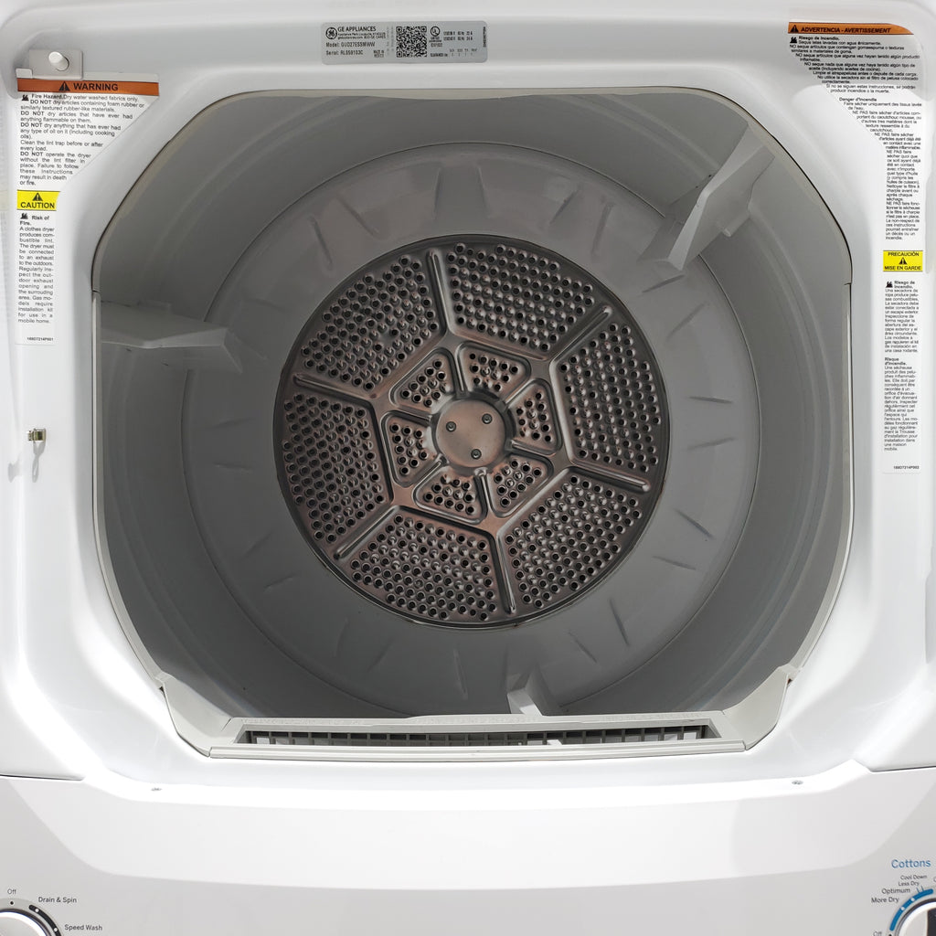 Pictures of GE 3.8 cu. ft. Laundry Center Washer and 5.9 cu. ft. Electric Dryer with Electro-Mechanical Rotary Dial Controls - Certified Refurbished - Neu Appliance Outlet - Discount Appliance Outlet in Austin, Tx