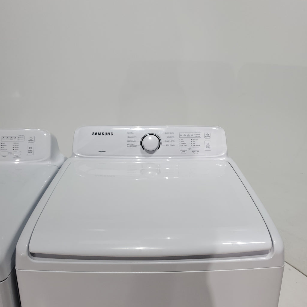 Pictures of Samsung 4.5 cu. ft. Top Load Washing Machine with VRT Plus Tech and 7.2 cu. ft. Gas Dryer With MoistureSensor - Certified Refurbished - Neu Appliance Outlet - Discount Appliance Outlet in Austin, Tx