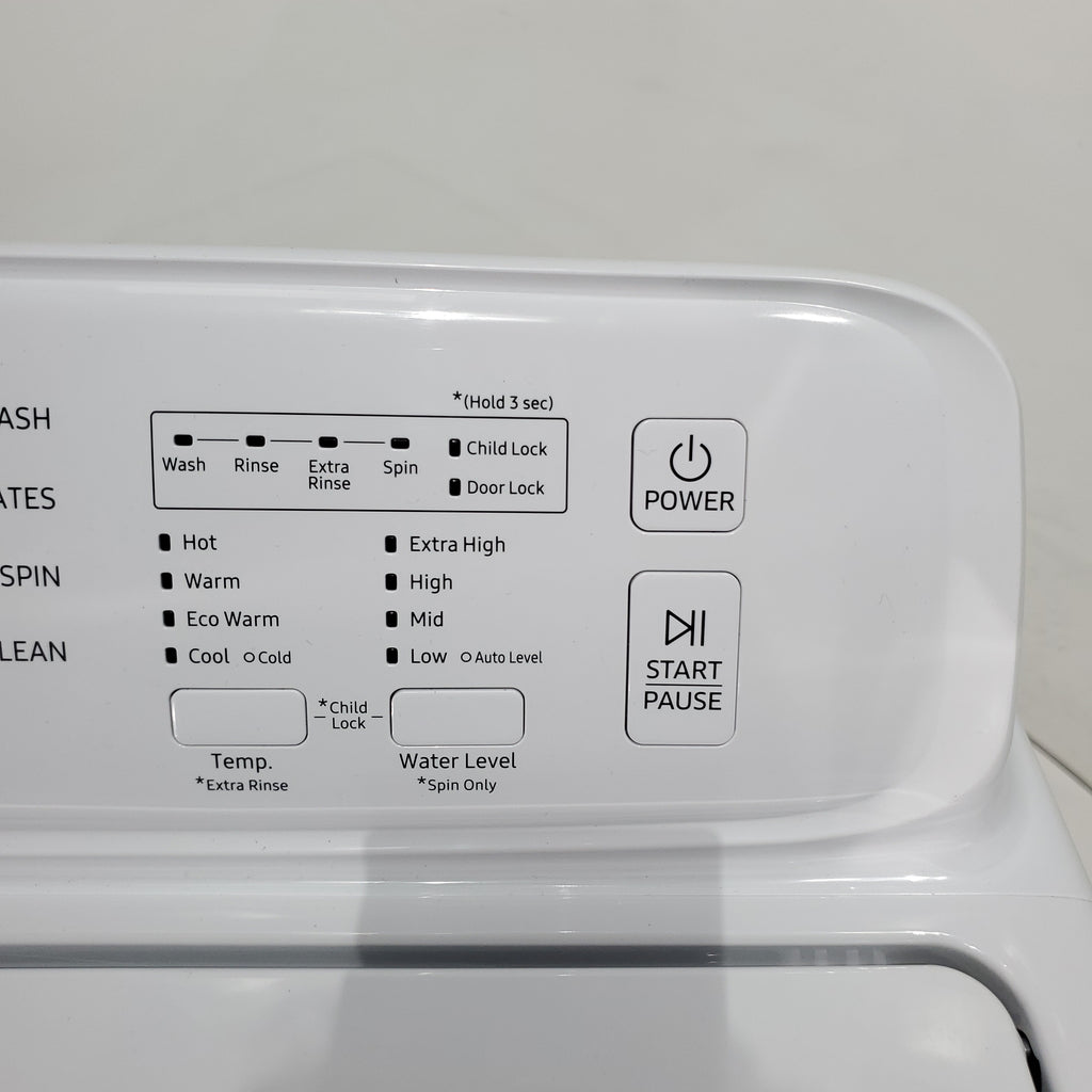 Pictures of Samsung 4.5 cu. ft. Top Load Washing Machine with VRT Plus Tech and 7.2 cu. ft. Gas Dryer With MoistureSensor - Certified Refurbished - Neu Appliance Outlet - Discount Appliance Outlet in Austin, Tx