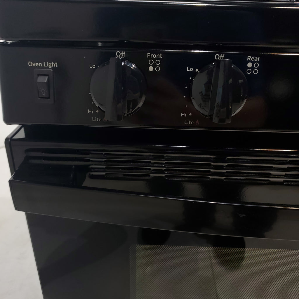 Pictures of Black GE 4.8 cu. ft. 4 Burner Freestanding Gas Range with Broiler Drawer - Certified Refurbished - Neu Appliance Outlet - Discount Appliance Outlet in Austin, Tx