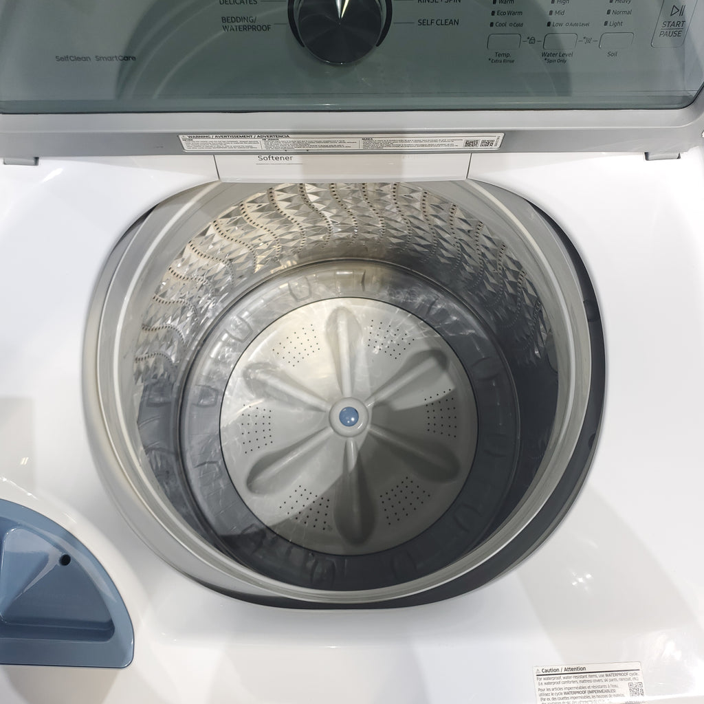 Pictures of Samsung 4.5 cu. ft. Top Load Washer With Vibration Reduction Technology and 7.2 cu. ft. Electric Dryer with Sensor Dry - Certified Refurbished - Neu Appliance Outlet - Discount Appliance Outlet in Austin, Tx