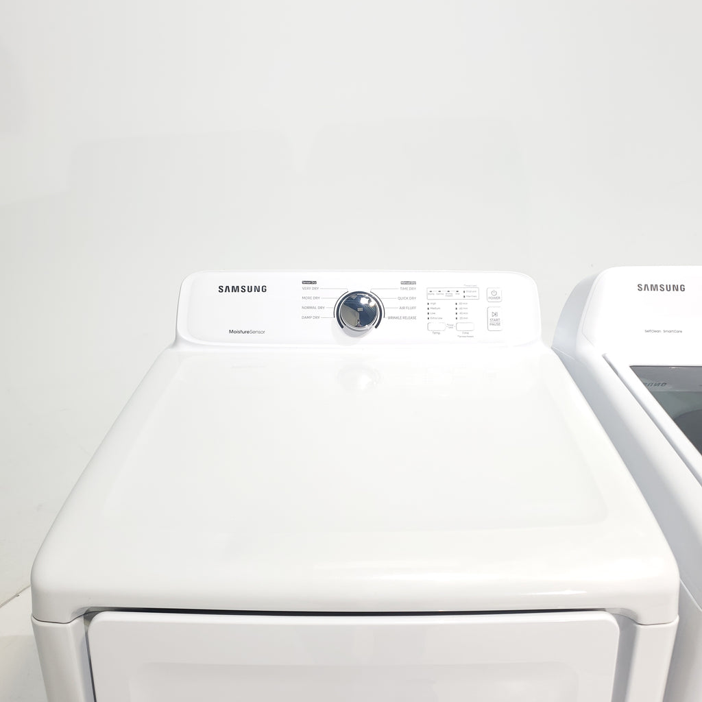 Pictures of Samsung 4.5 cu. ft. Top Load Washer With Vibration Reduction Technology and 7.2 cu. ft. Electric Dryer with Sensor Dry - Certified Refurbished - Neu Appliance Outlet - Discount Appliance Outlet in Austin, Tx