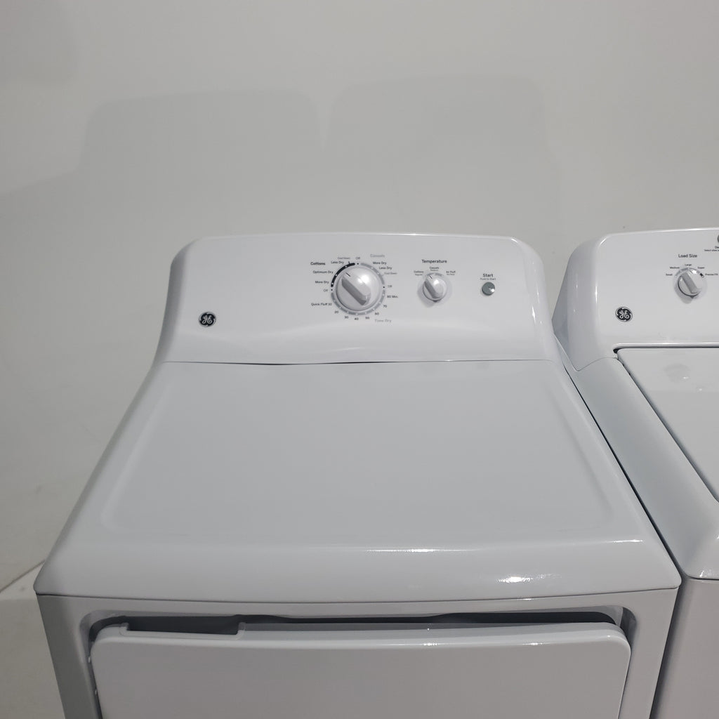 Pictures of GE 3.8 cu. ft. Top Load Washer with Heavy-Duty Agitator and 6.2 cu. ft. Electric Dryer with 120 ft Venting - Certified Refurbished - Neu Appliance Outlet - Discount Appliance Outlet in Austin, Tx