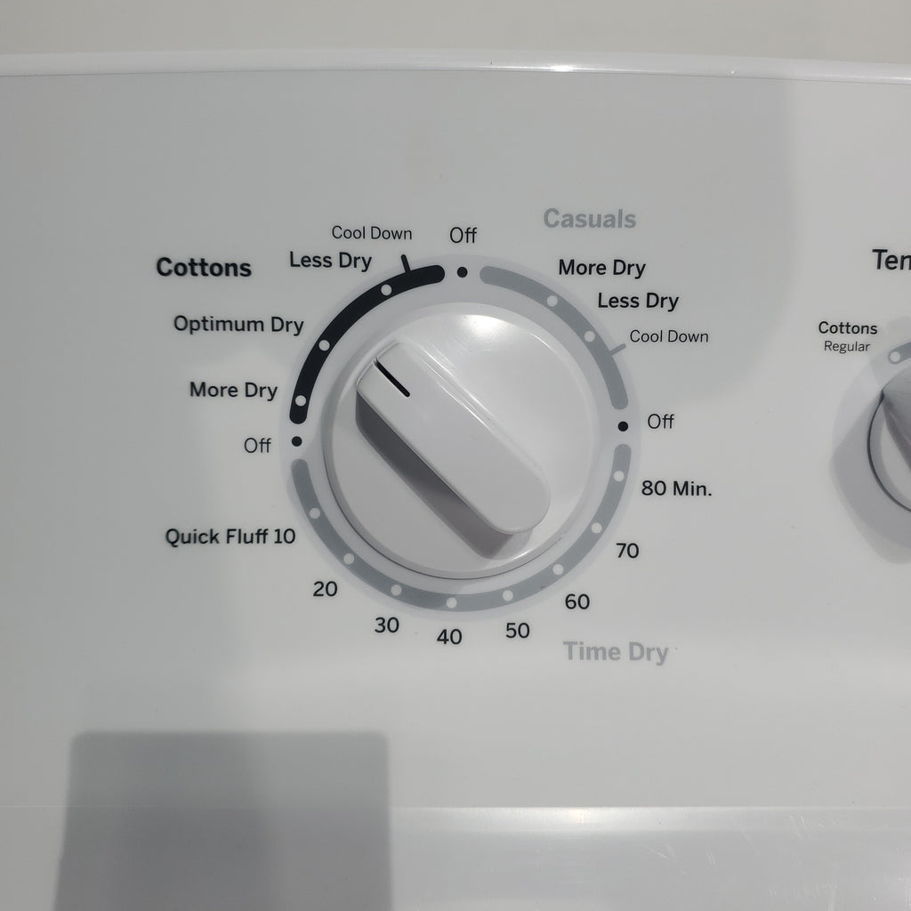 Pictures of GE 3.8 cu. ft. Top Load Washer with Heavy-Duty Agitator and 6.2 cu. ft. Electric Dryer with 120 ft Venting - Certified Refurbished - Neu Appliance Outlet - Discount Appliance Outlet in Austin, Tx