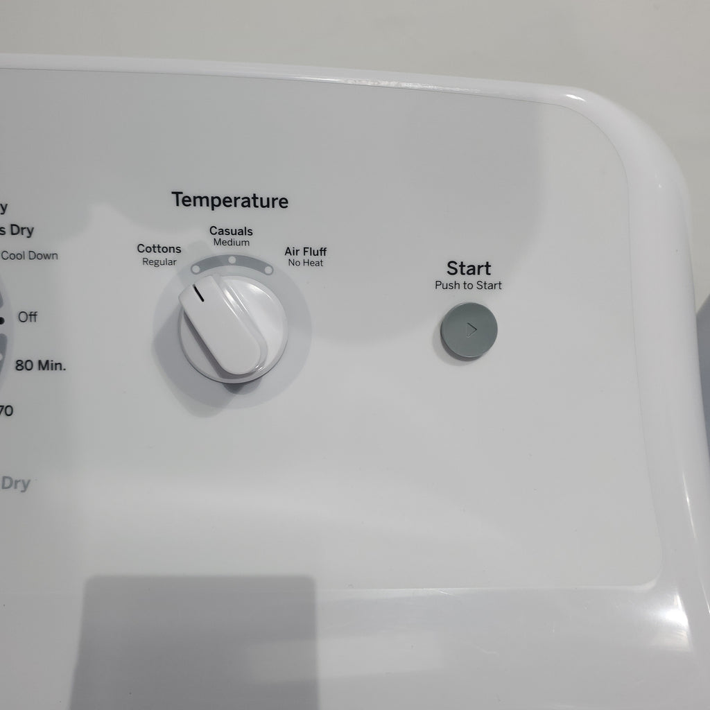 Pictures of GE 3.8 cu. ft. Top Load Washer with Heavy-Duty Agitator and 6.2 cu. ft. Electric Dryer with 120 ft Venting - Certified Refurbished - Neu Appliance Outlet - Discount Appliance Outlet in Austin, Tx