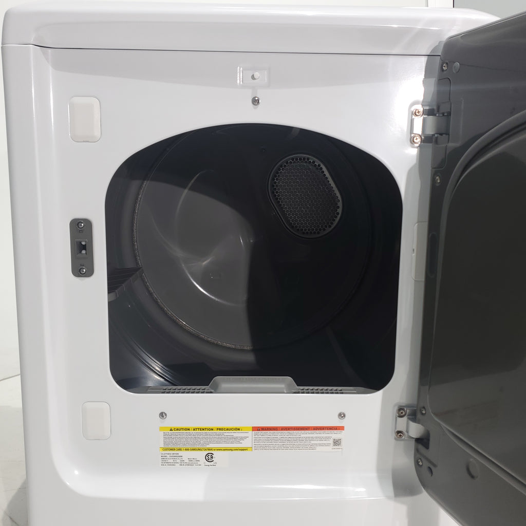 Pictures of ENERGY STAR Samsung 5.0 cu. ft. Top Load Washer with Active Water Jet and 7.4 cu. ft. Electric Dryer with Smart Care - Scratch & Dent - Moderate - Neu Appliance Outlet - Discount Appliance Outlet in Austin, Tx