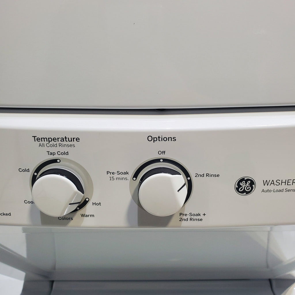 Pictures of 24 in. Wide GE Spacemaker Laundry Center with 2.3 cu. ft. Capacity Top Load Washing Machine and 4.4 cu. ft. Electric Dryer - Certified Refurbished - Neu Appliance Outlet - Discount Appliance Outlet in Austin, Tx