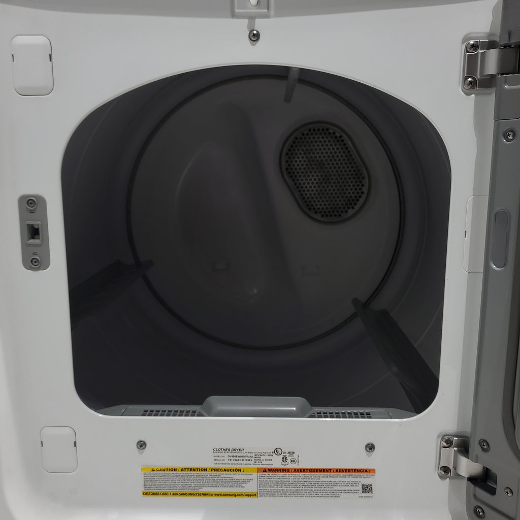 Pictures of ENERGY STAR Samsung 4.5 cu. ft. Top Load Washing Machine with Deep Fill and Samsung 7.3 cu. ft. Electric Dryer with Smart Care - Certified Refurbished - Neu Appliance Outlet - Discount Appliance Outlet in Austin, Tx