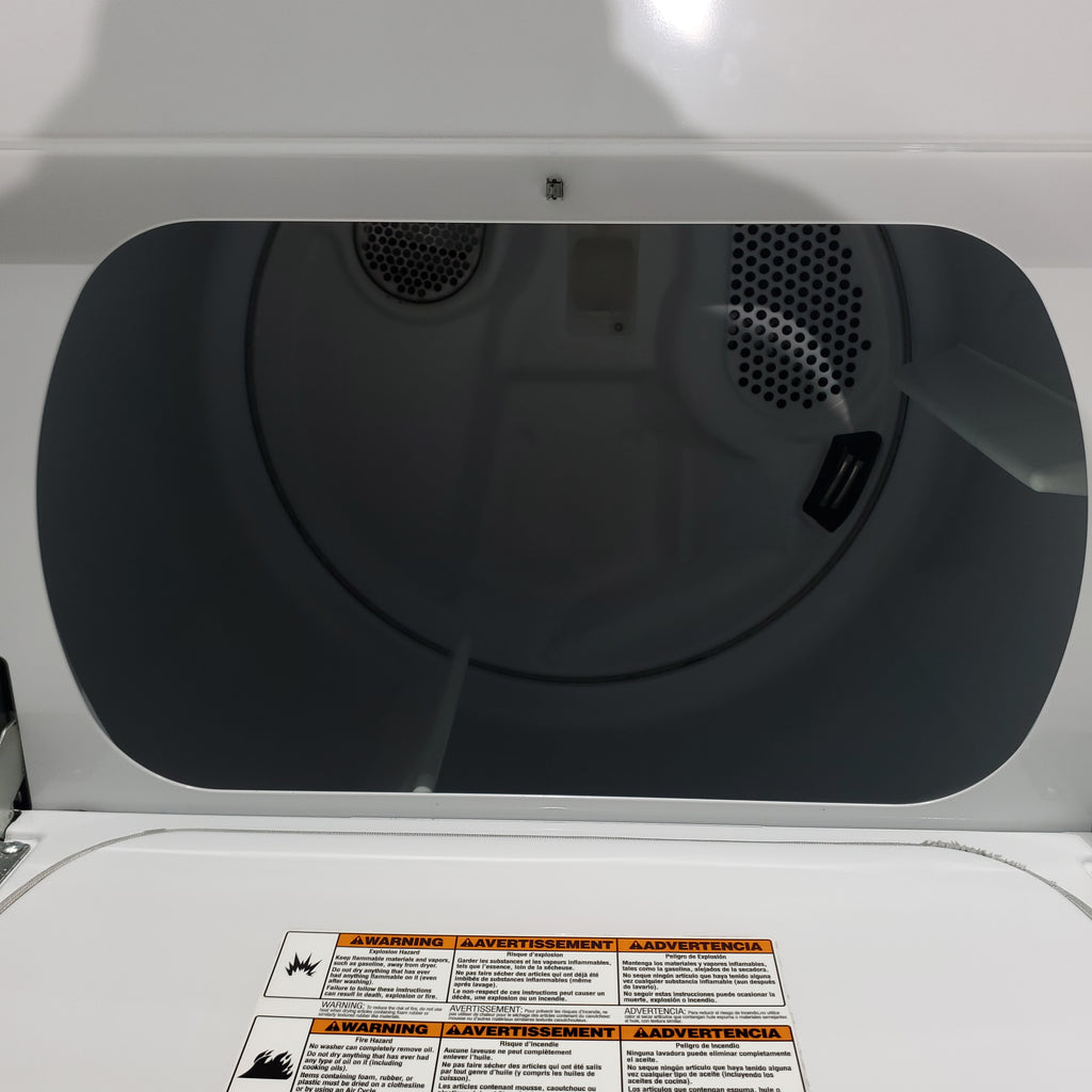 Pictures of ENERGY STAR 3.8 cu ft Whirlpool Top-Load Washing Machine with Low-Profile Impeller and 7.0 cu ft Whirlpool Electric Dryer with Hamper Door - Certified Refurbished - Neu Appliance Outlet - Discount Appliance Outlet in Austin, Tx