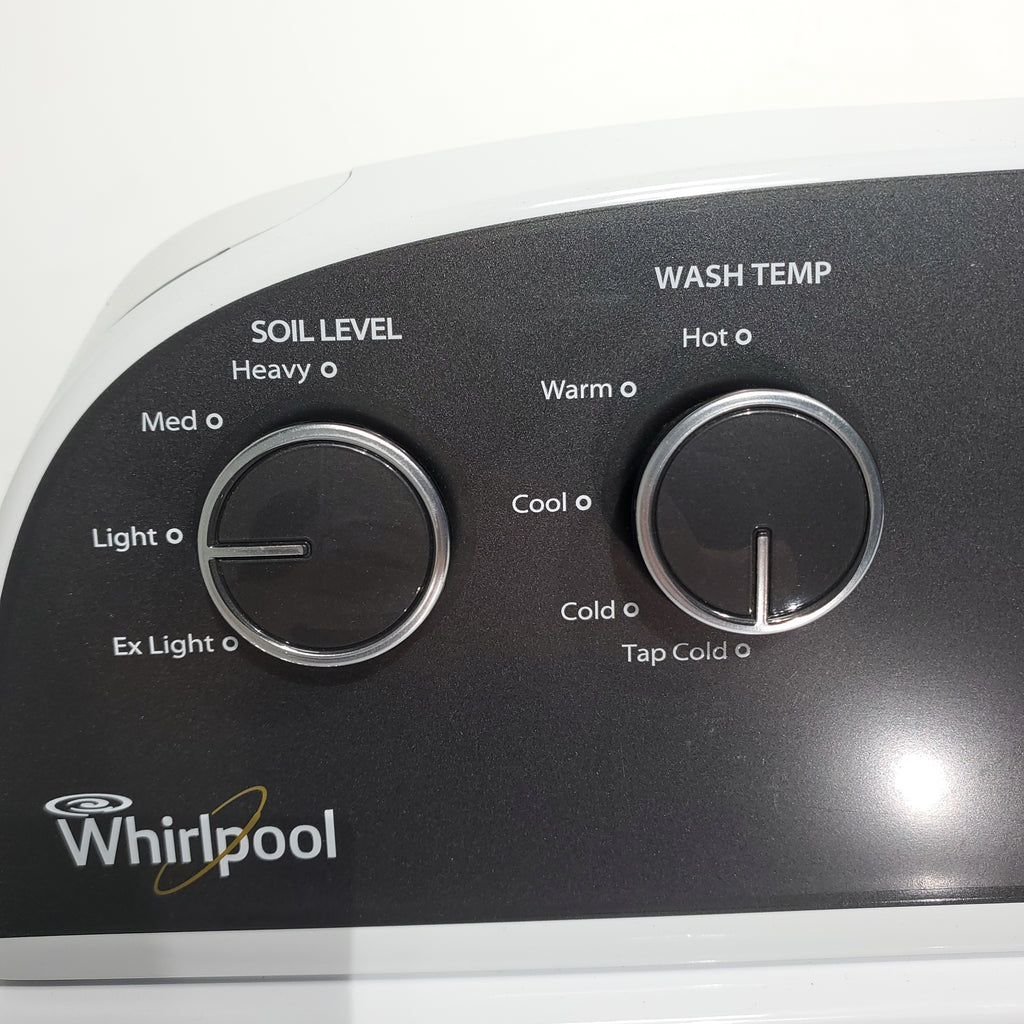 Pictures of ENERGY STAR 3.8 cu ft Whirlpool Top-Load Washing Machine with Low-Profile Impeller and 7.0 cu ft Whirlpool Electric Dryer with Hamper Door - Certified Refurbished - Neu Appliance Outlet - Discount Appliance Outlet in Austin, Tx