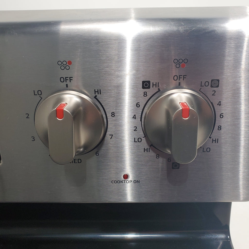 Pictures of Stainless Steel Samsung 5.9 cu. ft. Freestanding 5 Heating Element Smooth Cooktop Electric Range with True Convection  - Certified Refurbished - Neu Appliance Outlet - Discount Appliance Outlet in Austin, Tx
