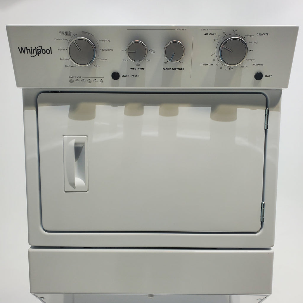 Pictures of 28 in. Wide Whirlpool 3.5 cu. ft. Washer and 5.9 cu. ft. Electric Dryer Laundry Center with AutoDry Drying System - Certified Refurbished - Neu Appliance Outlet - Discount Appliance Outlet in Austin, Tx