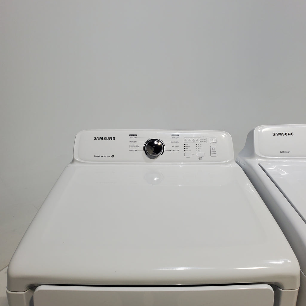 Pictures of Samsung 4.5 cu. ft. Top Load Washing Machine with VRT Plus Technology and 7.2 cu. ft. Gas Dryer with Stainless Drum - Scratch & Dent - Minor - Neu Appliance Outlet - Discount Appliance Outlet in Austin, Tx