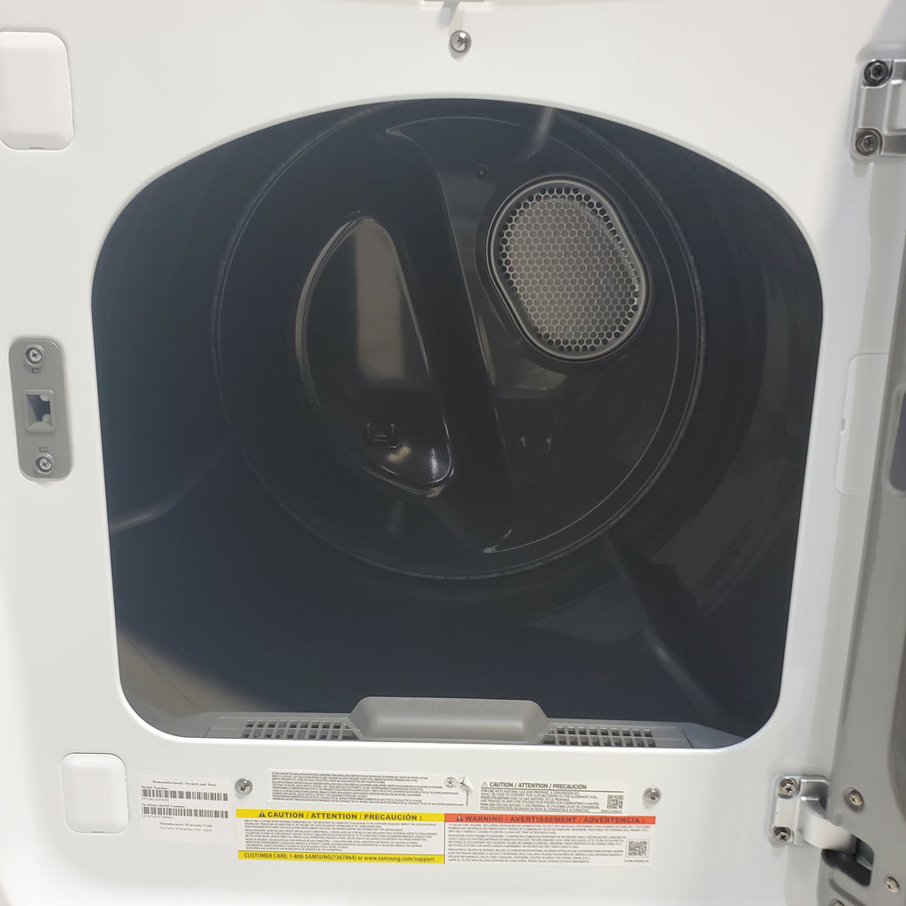 Pictures of Samsung 4.5 cu. ft. Top Load Washing Machine with VRT Plus Technology and Gas Dryer With MoistureSensor Drying - Scratch & Dent - Minor - Neu Appliance Outlet - Discount Appliance Outlet in Austin, Tx