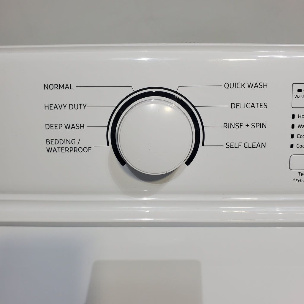 Pictures of Samsung 4.5 cu. ft. Top Load Washing Machine with VRT Plus Technology and Gas Dryer With MoistureSensor Drying - Scratch & Dent - Minor - Neu Appliance Outlet - Discount Appliance Outlet in Austin, Tx