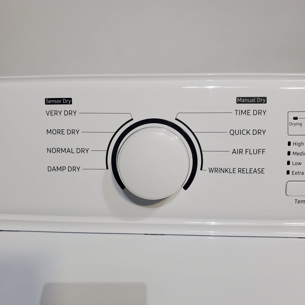 Pictures of Samsung 4.5 cu. ft. Top Load Washing Machine with VRT Plus Technology and Gas Dryer With MoistureSensor Drying - Scratch & Dent - Minor - Neu Appliance Outlet - Discount Appliance Outlet in Austin, Tx