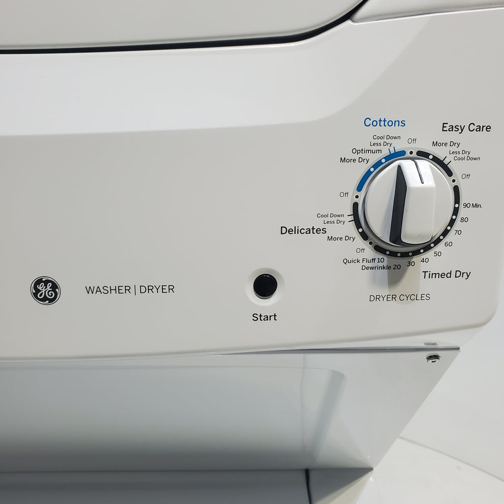 Pictures of GE 3.8 cu. ft. Laundry Center Washer and 5.9 cu. ft. Electric Dryer with Electro-Mechanical Rotary Dial Controls - Scratch & Dent - Minor - Neu Appliance Outlet - Discount Appliance Outlet in Austin, Tx