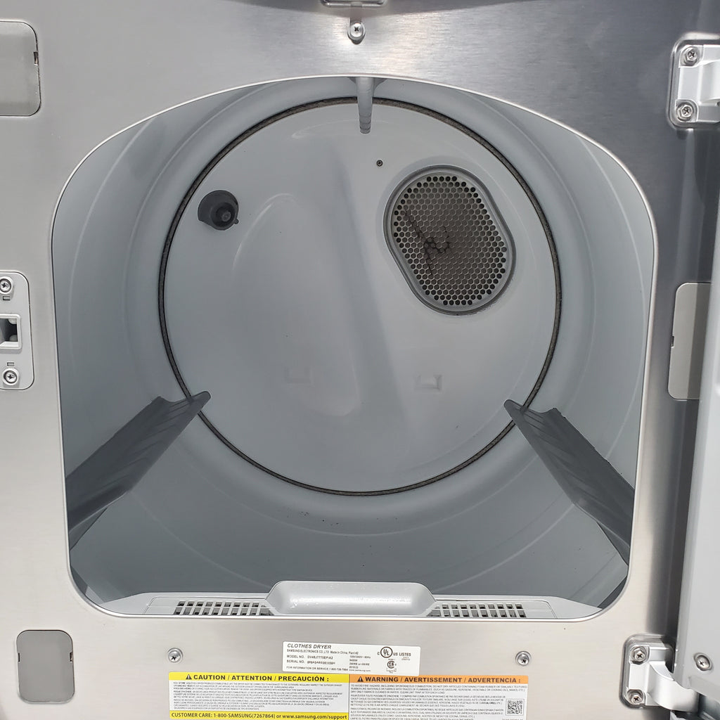 Pictures of Platinum ENERGY STAR Samsung 7.4 cu. ft. Electric Dryer with Steam - Certified Refurbished - Neu Appliance Outlet - Discount Appliance Outlet in Austin, Tx