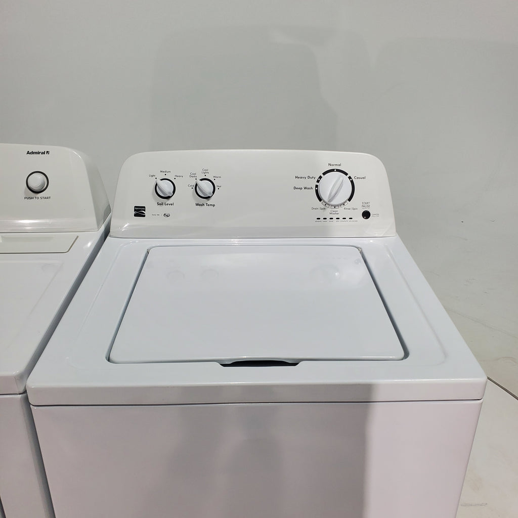 Pictures of HE Kenmore 3.5 cu ft. Top Load Washer with Dual-Action Agitator and 6.5 cu. ft. Electric Dryer with Automatic Dry Cycles - C - Neu Appliance Outlet - Discount Appliance Outlet in Austin, Tx