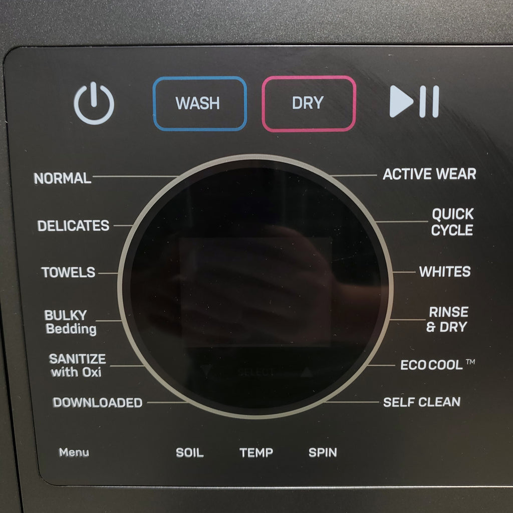 Pictures of Carbon Graphite ENERGY STAR  GE Profile 4.5 cu. ft. Capacity Front Load Combo Washing Machine and Electric Dryer with Ventless Heat Pump Technology - Scratch & Dent - Minor - Neu Appliance Outlet - Discount Appliance Outlet in Austin, Tx