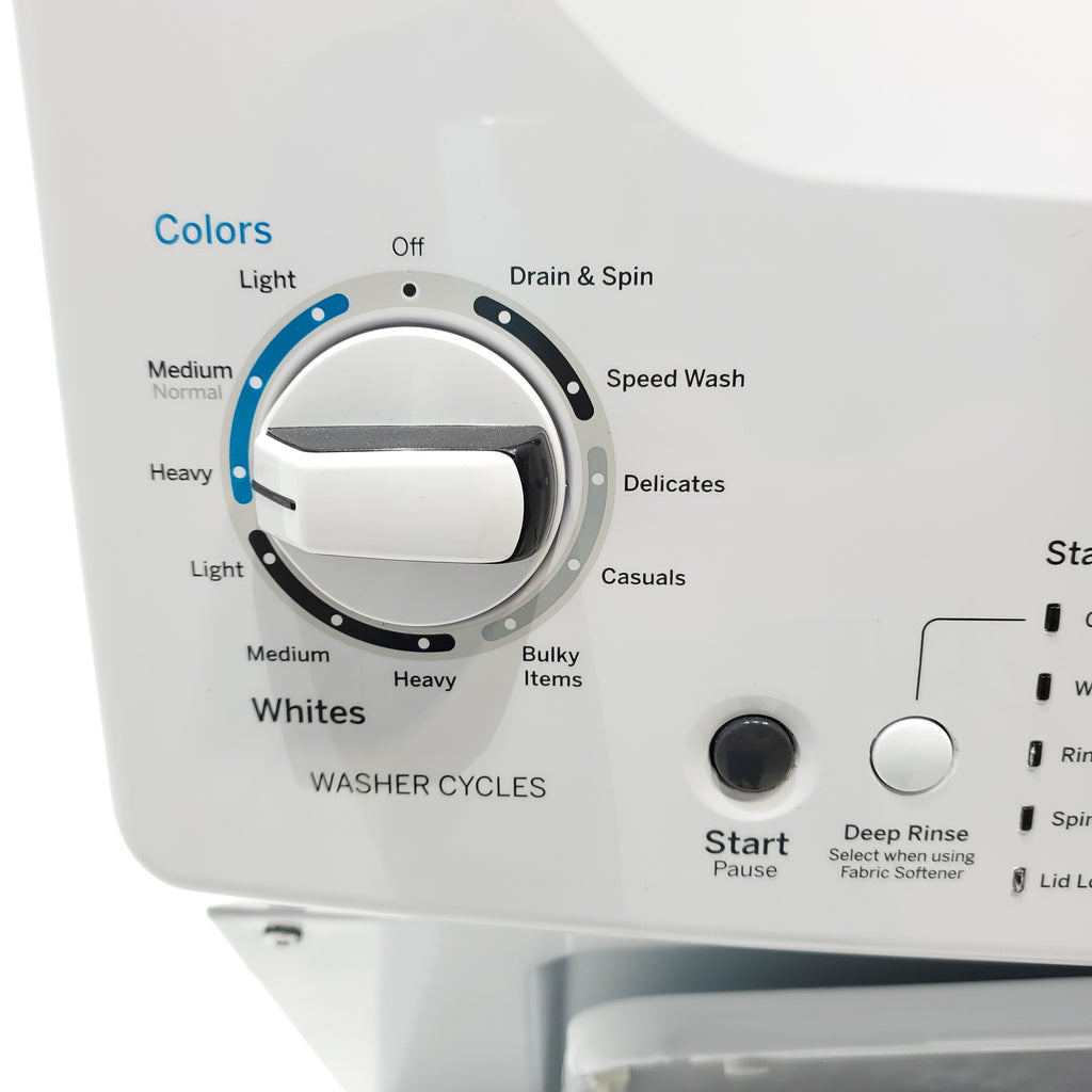 Pictures of GE 3.8 cu. ft. Laundry Center Washer and 5.9 cu. ft. Electric Dryer with Electro-Mechanical Rotary Dial Controls - Certified Refurbished - Neu Appliance Outlet - Discount Appliance Outlet in Austin, Tx