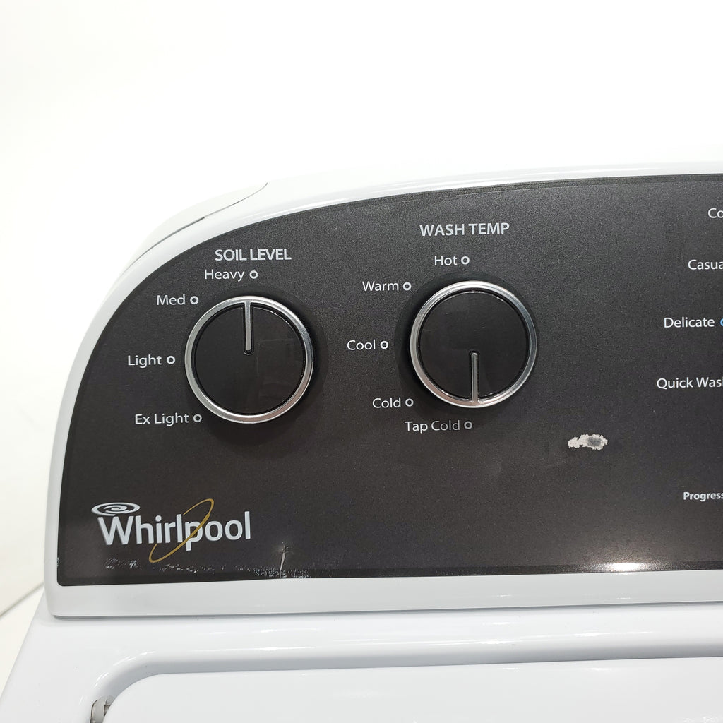 Pictures of ENERGY STAR 3.8 cu ft Whirlpool Top Load Washing Machine with Low-Profile Impeller and ENERGY STAR 7.0 cu ft Whirlpool Electric Dryer - Certified Refurbished - Neu Appliance Outlet - Discount Appliance Outlet in Austin, Tx