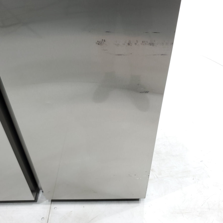 Fingerprint Resistant Stainless Steel ENERGY STAR Samsung 27.4 cu. ft. Side by Side Refrigerator with Exterior Water and Ice Dispenser - Scratch & Dent - Moderate
