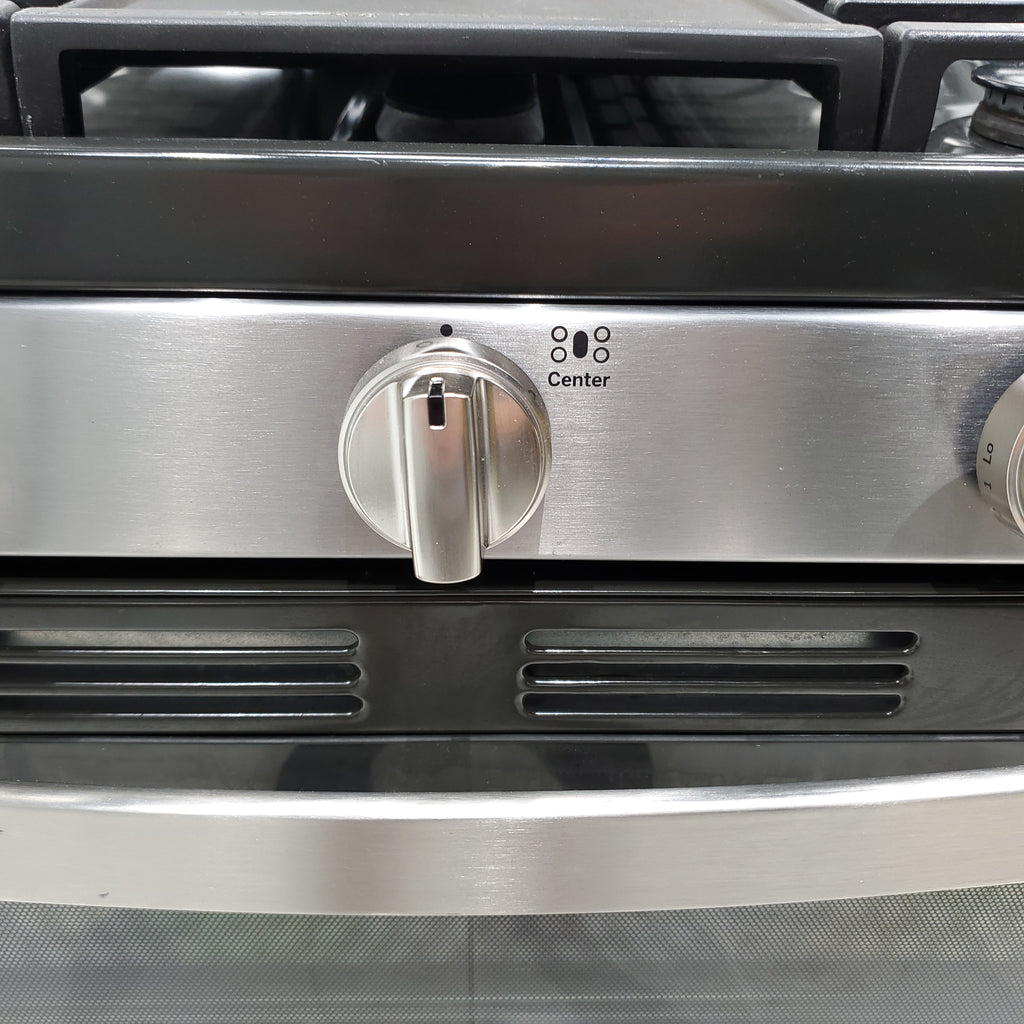 Pictures of Stainless Steel GE 6.8 Total cu. ft. 5 Burner Freestanding Gas Range with Double Oven - Scratch & Dent - Minor - Neu Appliance Outlet - Discount Appliance Outlet in Austin, Tx