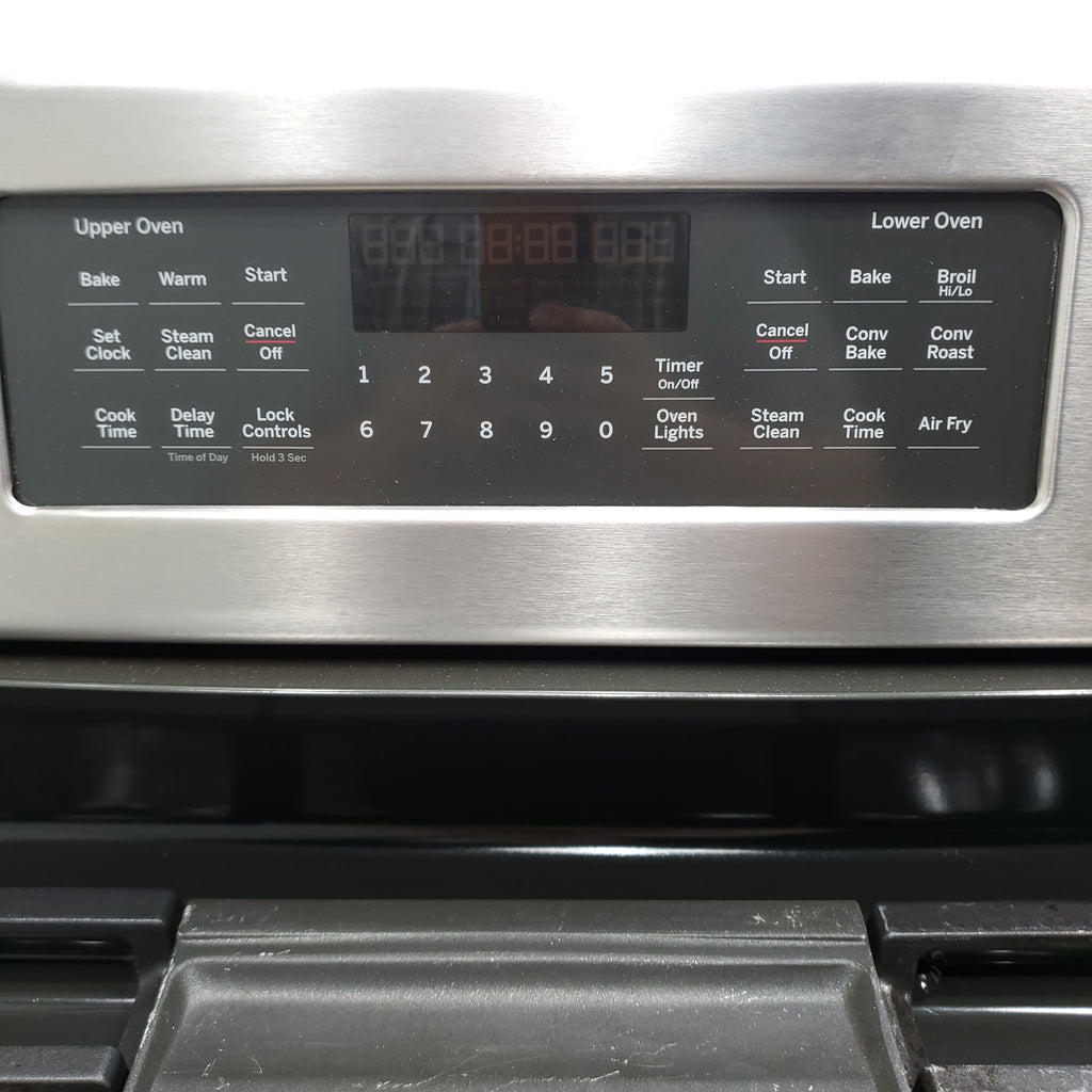 Pictures of Stainless Steel GE 6.8 Total cu. ft. 5 Burner Freestanding Gas Range with Double Oven - Scratch & Dent - Minor - Neu Appliance Outlet - Discount Appliance Outlet in Austin, Tx