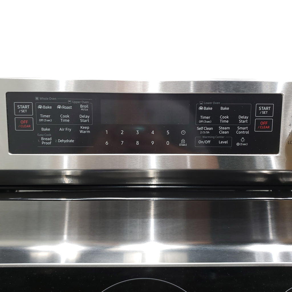 Pictures of Fingerprint Resistant Stainless Steel Samsung Flex Duo 6.3 cu. ft. 5 Heating Element Freestanding Electric Range with Double Oven - Scratch & Dent - Major - Neu Appliance Outlet - Discount Appliance Outlet in Austin, Tx