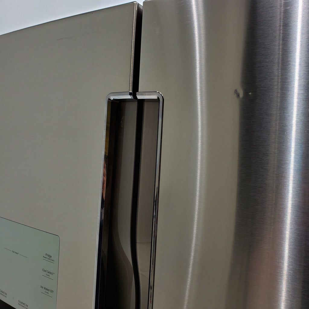 Pictures of Counter Depth Fingerprint-Resistant Stainless Steel ENERGY STAR Samsung 22.5 cu. ft. 4 Door French Door Refrigerator with FlexZone - Certified Refurbished - Neu Appliance Outlet - Discount Appliance Outlet in Austin, Tx