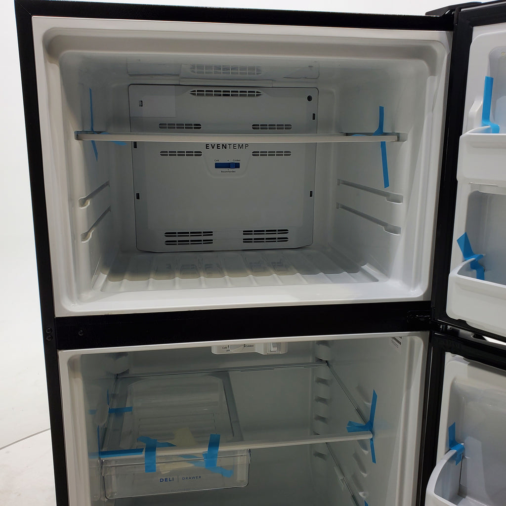 Pictures of Black Frigidaire 18.3 cu. ft. Top Freezer Refrigerator with Even Temp Cooling System - Scratch & Dent - Moderate - Neu Appliance Outlet - Discount Appliance Outlet in Austin, Tx