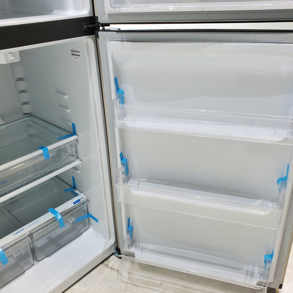 Pictures of 30 in. Wide EasyCare Stainless Steel Frigidaire 20.0 cu. ft. Top Freezer Refrigerator with EvepTemp Cooling System - Scratch & Dent - Minor - Neu Appliance Outlet - Discount Appliance Outlet in Austin, Tx