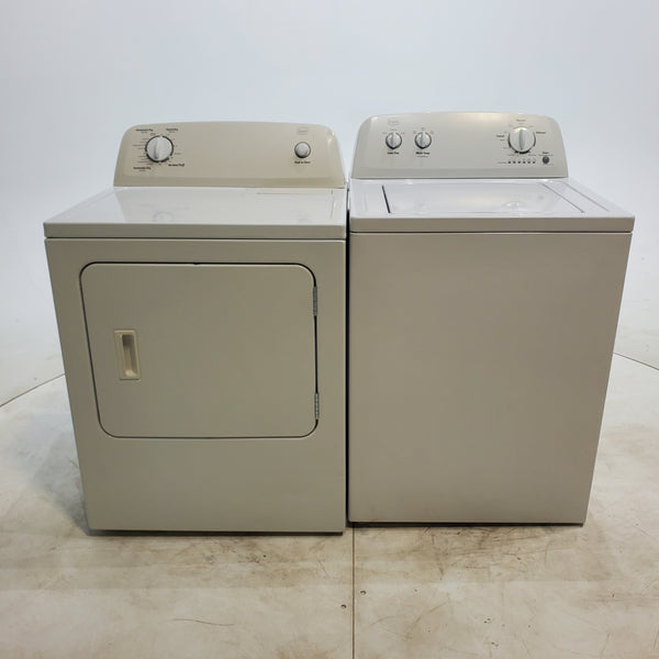 Roper 3.6 cu. ft. Top Load Washing Machine with Status Indicator Lights and 6.5 cu ft Electric Dryer with Automatic Dry - Certified Refurbished