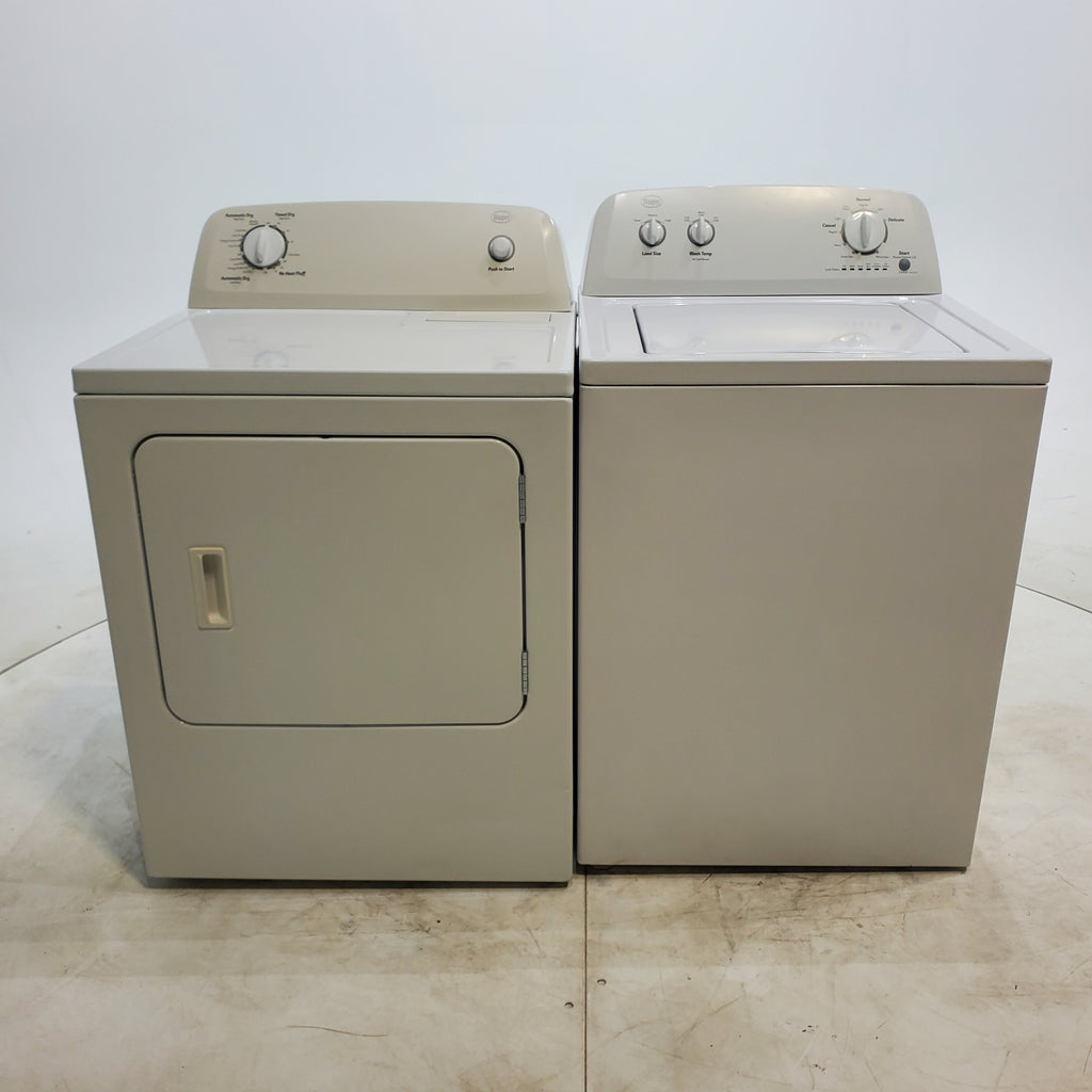 Pictures of Roper 3.6 cu. ft. Top Load Washing Machine with Status Indicator Lights and 6.5 cu ft Electric Dryer with Automatic Dry - Certified Refurbished - Neu Appliance Outlet - Discount Appliance Outlet in Austin, Tx