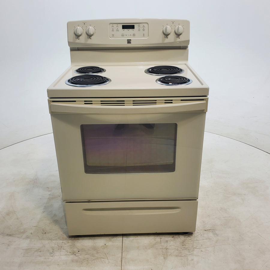 Bisque Kenmore 5.3 cu. ft. 4 Heating Element Freestanding Range with Self Cleaning Oven - Certified Refurbished
