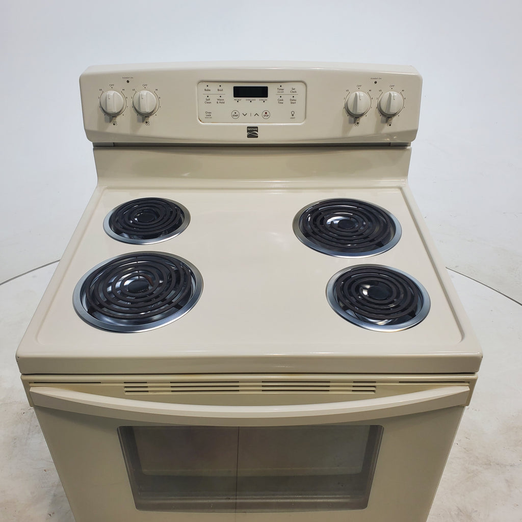 Pictures of Bisque Kenmore 5.3 cu. ft. 4 Heating Element Freestanding Range with Self Cleaning Oven - Certified Refurbished - Neu Appliance Outlet - Discount Appliance Outlet in Austin, Tx