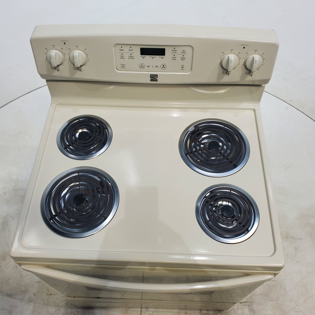 Pictures of Bisque Kenmore 5.3 cu. ft. 4 Heating Element Freestanding Range with Self Cleaning Oven - Certified Refurbished - Neu Appliance Outlet - Discount Appliance Outlet in Austin, Tx