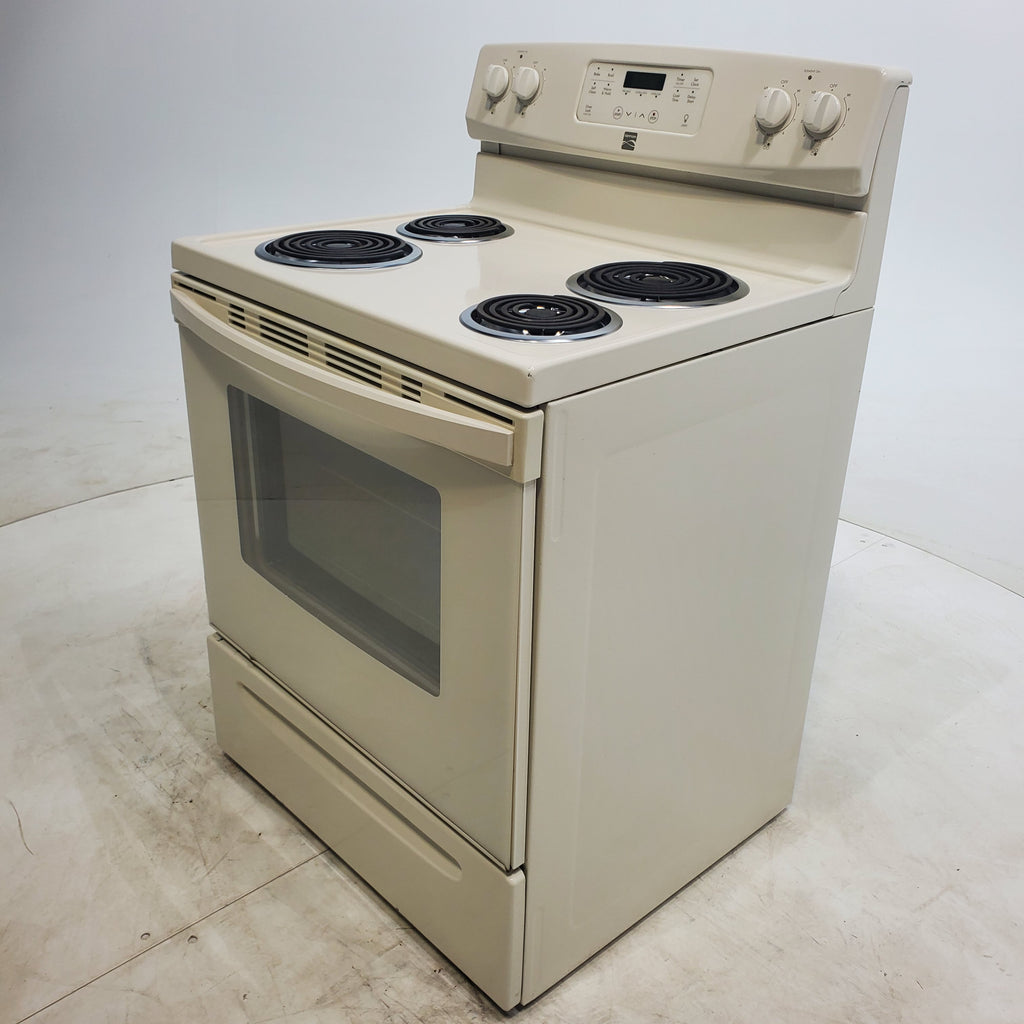 Pictures of Bisque Kenmore 5.3 cu. ft. 4 Heating Element Freestanding Range with Self Cleaning Oven - Certified Refurbished - Neu Appliance Outlet - Discount Appliance Outlet in Austin, Tx