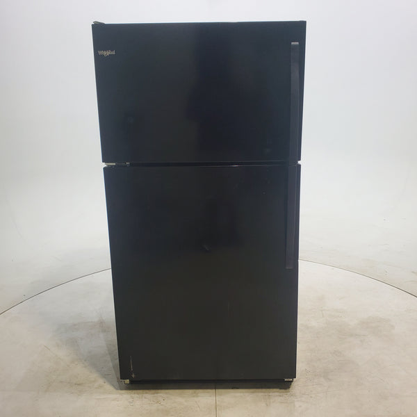33 in. Wide Black Whirlpool 20.5 cu. ft. Top Freezer Refrigerator with Icemaker - Certified Refurbished